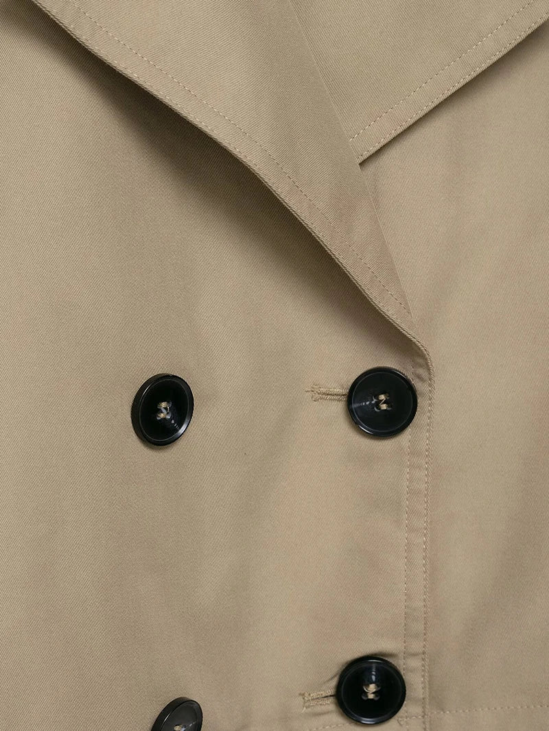 מעיל טרנץ' קצר דגם לור