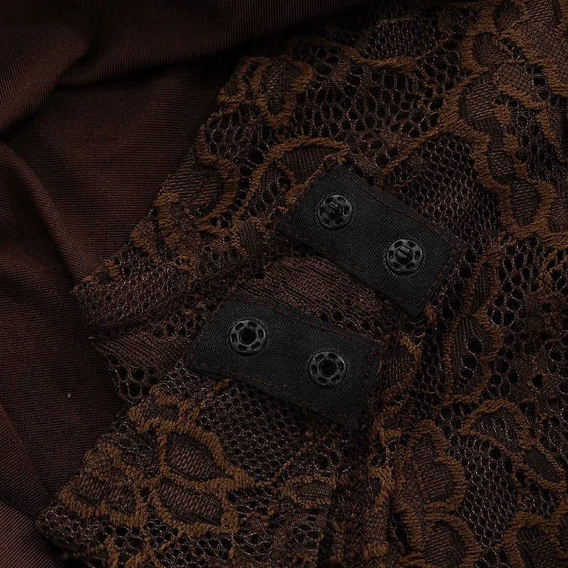 שמלת מקסי בשילוב תחרה הלן